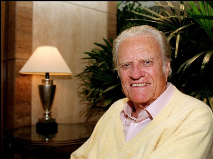 11/11/99. Century City, CA. Reverend Billy Graham. Picture by DAN CALLISTER Online USA inc