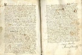صورة تعبر عن مخطوطة لرواية قصة اليتيم التي عثر عليها بعد قرون من كتابتها في القرن السابع عشر