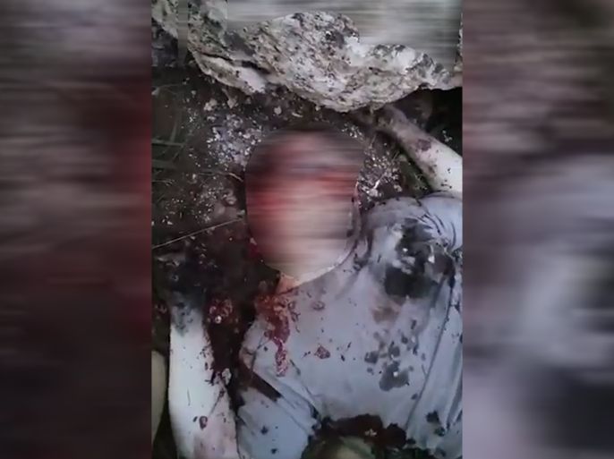 صور لجثة الطيار الذي سقطت طائرته بريف إدلب