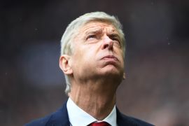LONDON, ENGLAND - FEBRUARY 10: Arsene Wenger, Manager of Arsenal reacts prior to the Premier League match between Tottenham Hotspur and Arsenal at Wembley Stadium on February 10, 2018 in London, England. (Photo by Laurence Griffiths/Getty Images)