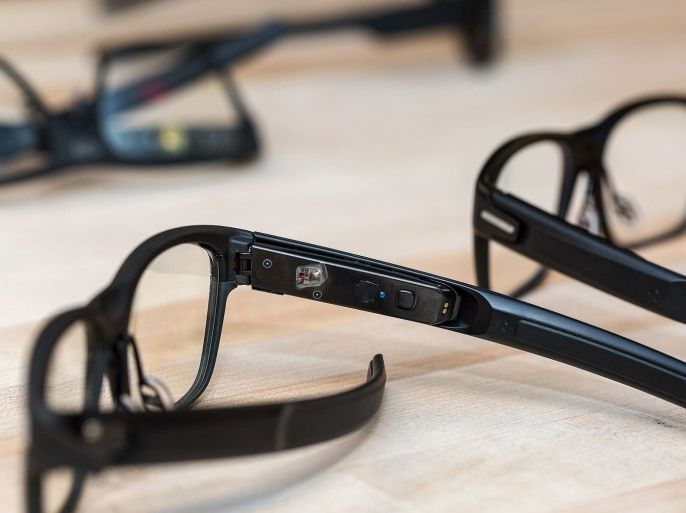 Intel vaunt.. a smart glasses that looks normal and uses retinal projection to put a display in your eyeball