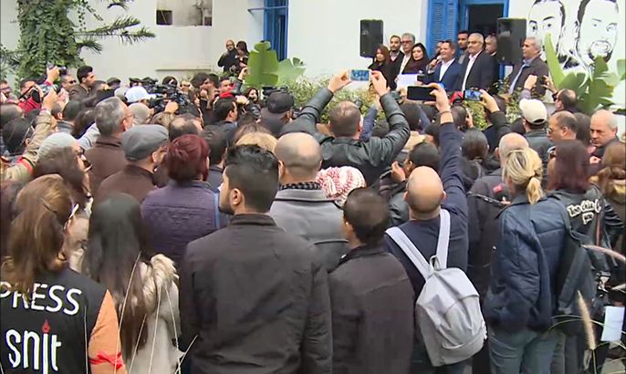 صحفيو تونس يحتجون في "يوم الغضب"