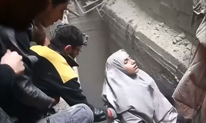 34 قتيلا بسابع يوم للقصف السوري الروسي للغوطة