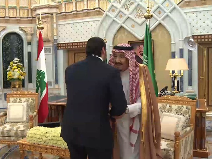 الحريري يجتمع في الرياض بالملك سلمان وولي عهده، لأول مرة منذ أزمة استقالته واحتجازه.