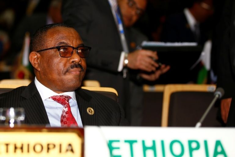 Ethiopia's Prime Minister Hailemariam Desalegn attends the 28th Ordinary Session of the Assembly of the Heads of State and the Government of the African Union in Ethiopia's capital Addis Ababa, January 30, 2017. Picture taken January 30, 2017. REUTERS/Tiksa Negeri
