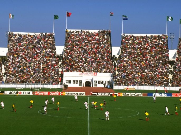 April 1994: General view of the El-Menzah Stadium during an African Nations tournament in Tunis, Tunisia.  Mandatory Credit: Shaun Botterill/Allsport