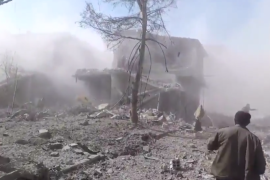 الهلع في صفوف المدنيين جراء القصف الجوي على حمورية