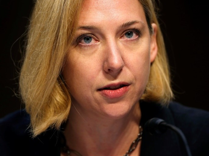 Jeanette Manfra, Acting Deputy Undersecretary for Cybersecurity at the DHS, testifies about Russian interference in U.S. elections to the Senate Intelligence Committee in Washington, U.S., June 21, 2017. REUTERS/Joshua Roberts