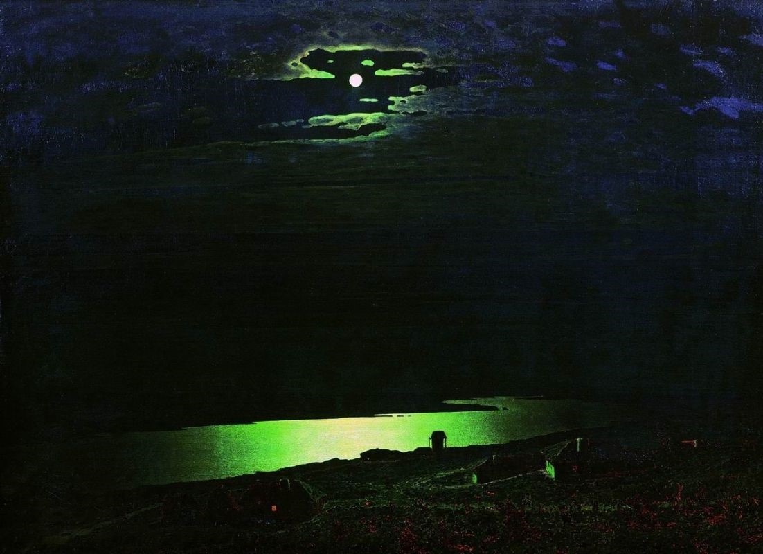 أرشيب كوينجي، ليلة مقمرة على نهر الدنيير 1882 (مواقع التواصل)