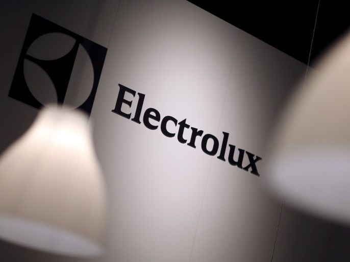 The Electrolux logo is seen during the IFA Electronics show in Berlin, Germany September 4, 2014. REUTERS/Hannibal Hanschke/File Photo GLOBAL BUSINESS WEEK AHEAD PACKAGE - SEARCH 'BUSINESS WEEK AHEAD 24 OCT' FOR ALL IMAGES