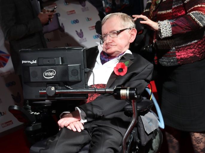 LONDON, ENGLAND - OCTOBER 31: Stephen Hawking attends the Pride Of Britain awards at the Grosvenor House Hotel on October 31, 2016 in London, England. (Photo by Chris Jackson/Getty Images)