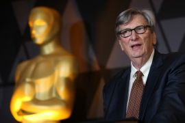 Motion Picture Academy President John Bailey speaks at the Foreign Language Film nominees cocktail reception in Beverly Hills, California, U.S., March 2, 2018. REUTERS/David McNew