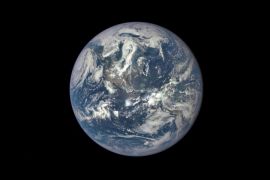 FILE PHOTO: This color image of Earth, taken by NASA's Earth Polychromatic Imaging Camera (EPIC), a four megapixel CCD camera and telescope on July 6, 2015, and released on July 20, 2015. REUTERS/NASA/Handout via Reuters/File Photo