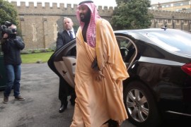 The Crown Prince of Saudi Arabia Mohammed bin Salman arrives at Lambeth Palace, London, Britain, March 8, 2018. REUTERS/Yui Mok/Pool