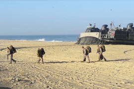 إنزال على الشواطئ الإسرائيلية لإجراء مناورات أميركية إسرائيلية