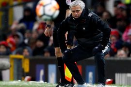 Soccer Football - FA Cup Quarter Final - Manchester United vs Brighton & Hove Albion - Old Trafford, Manchester, Britain - March 17, 2018 Manchester United manager Jose Mourinho Action Images via Reuters/Jason Cairnduff