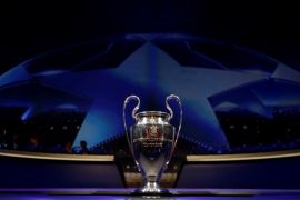 Soccer Football - Champions League Group Stage Draw - Monaco - August 24, 2017 General view of the Champions League trophy ahead of the draw REUTERS/Eric Gaillard