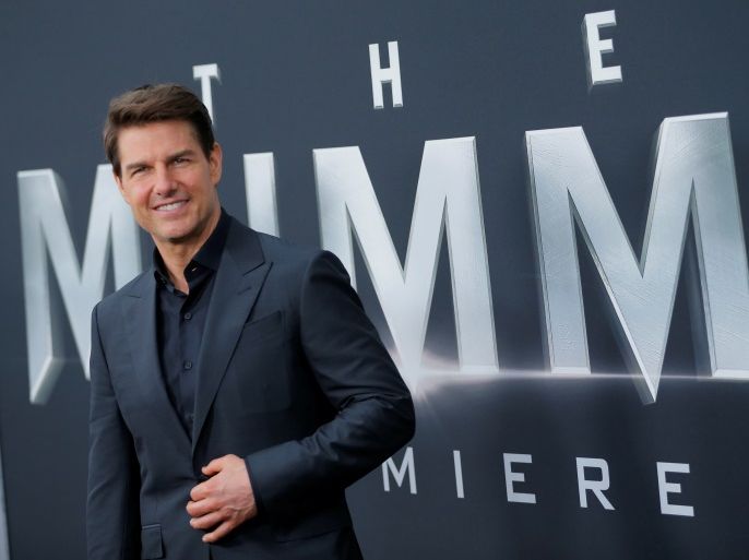 Actor Tom Cruise arrives for the premiere of the film