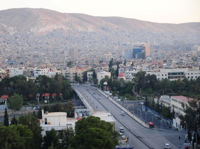 A general view shows the city of Damascus, Syria April 14, 2018. SANA/Handout via REUTERS THIS IMAGE HAS BEEN SUPPLIED BY A THIRD PARTY. REUTERS IS UNABLE TO INDEPENDENTLY VERIFY THIS IMAGE