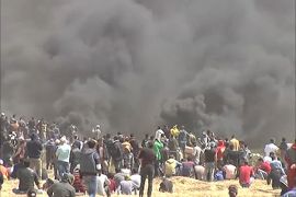 احتجاجات في مختلف مناطق الأراضي الفلسطينية في غزة والضفة الغربية ضمن مسيرات "العودة الكبرى"