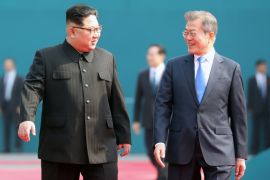 زعيما كوريا الجنوبية وكوريا الشمالية يلتقيان عند الحدود الفاصلة