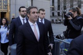 U.S. President Donald Trump's personal lawyer Michael Cohen departs federal court in the Manhattan borough of New York, U.S., April 26, 2018. REUTERS/Lucas Jackson