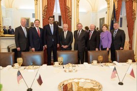 لقاءات أمير دولة قطر في الكونغرس