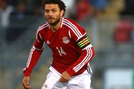 LONDON, ENGLAND - JUNE 04: Hossam Ghaly of Egypt during the International Friendly match between Jamacia and Egypt at The Matchroom Stadium on June 04, 2014 in London, England. (Photo by Charlie Crowhurst/Getty Images)