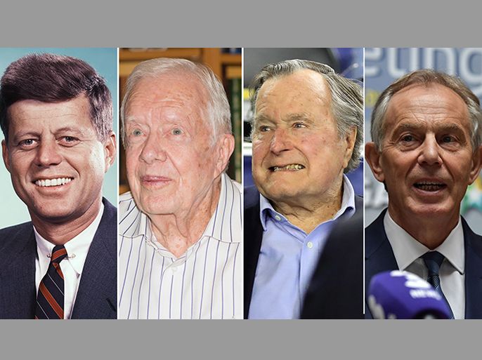 George HW Bush + Tony Blair + John F Kennedy + Jimmy Carter