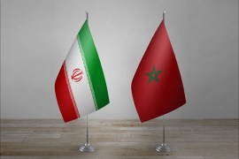 علم المغرب و إيران