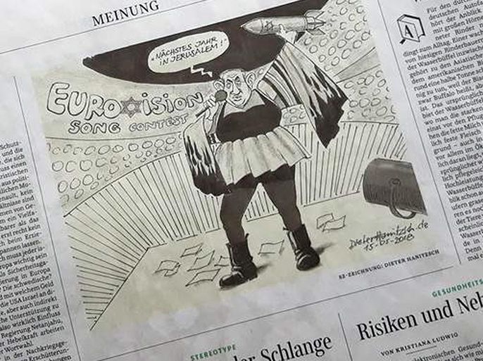 German national newspaper apologizes for Netanyahu cartoon criticized as anti-Semitic