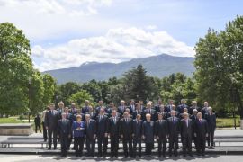 Heads of state pose during the family photo at the EU-Western Balkans Summit in Sofia, Bulgaria, May 17, 2018. Vassil Donev/Pool via Reuters
