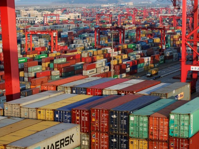 Container boxes are seen at the Yangshan Deep Water Port, part of the Shanghai Free Trade Zone, in Shanghai, China September 24, 2016. Picture taken September 24, 2016. REUTERS/Aly Song/File Photo