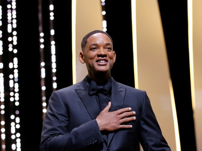 70th Cannes Film Festival - Closing ceremony - Cannes, France. 28/05/2017. Jury member Will Smith reacts on stage. REUTERS/Stephane Mahe