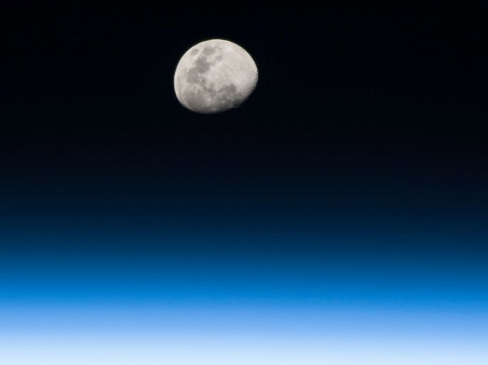 The moon rises in this photo taken in low Earth orbit by NASA astronaut Randy Bresnik from the International Space Station on August 3, 2017. NASA/Handout via REUTERS ATTENTION EDITORS - THIS IMAGE WAS PROVIDED BY A THIRD PARTY