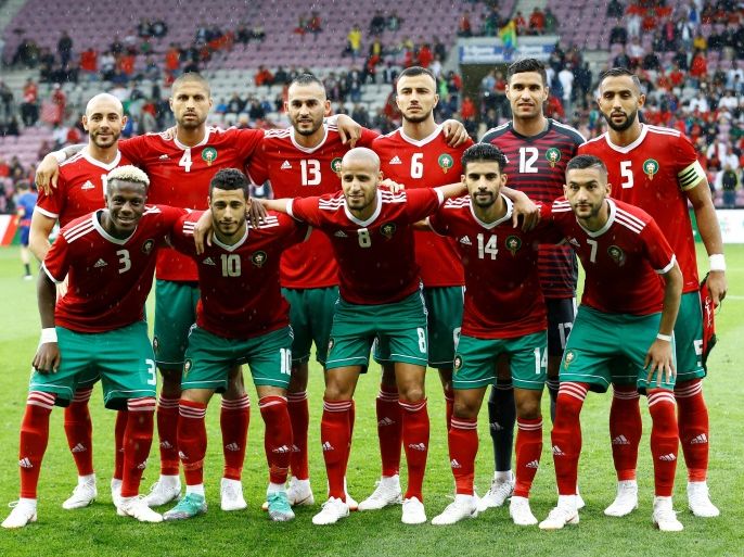 Soccer Football - International Friendly - Morocco vs Ukraine - Stade de Geneve, Geneva, Switzerland - May 31, 2018 Morocco team group REUTERS/Denis Balibouse
