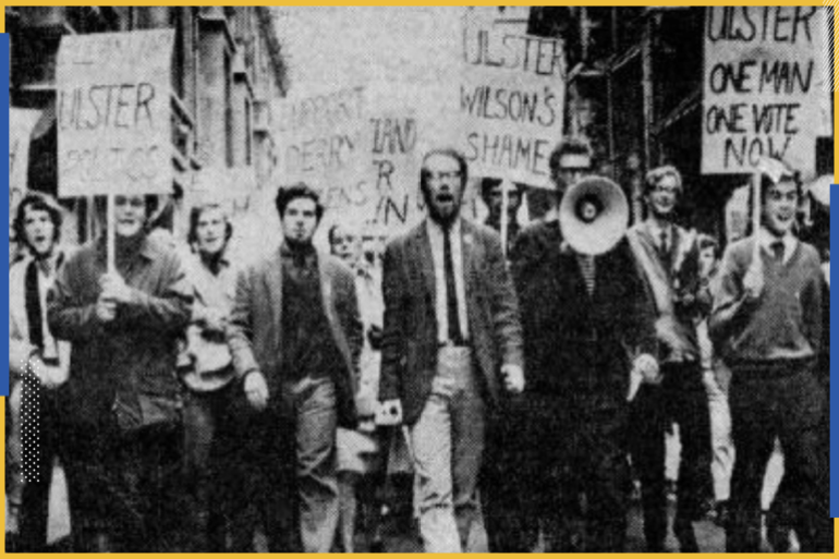 مظاهرات لندن عام 1969 (مواقع التواصل الإجتماعي)
