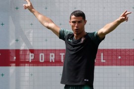 Soccer Football - World Cup - Portugal Training - Kratovo, Moscow Region, Russia - June 29, 2018 Portugal's Cristiano Ronaldo during training. REUTERS/Grigory Dukor