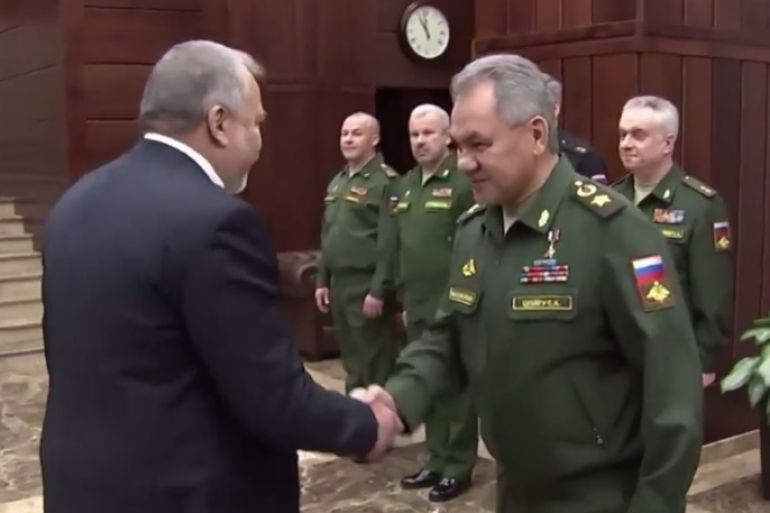 وزير الدفاع الروسي سيرغي شويغو يلتقي نظيره الإسرائيلي أفيغدور ليبرمان