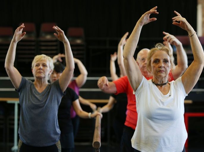 Members of the intermediate seniors ballet class work through some moves at the Queensland Ballet dance studios on May 6, 2018 in Brisbane, Australia. Queensland Ballet has been running ballet classes for seniors every Sunday morning since 2015, with participants ranging from 60 to 85 years of age. A study by Queensland Ballet and the Queensland University of Technology (QUT) released in April found that ballet helped older Australians feel happier, more energetic and h