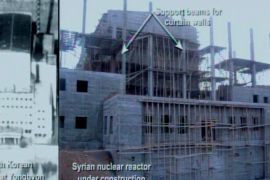 FILE PHOTO- This undated combination image released by the U.S. Government shows the North Korean reactor in Yongbyon and the nuclear reactor under construction in Syria. U.S. Government/Handout via REUTERS/File Photo ATTENTION EDITORS - THIS IMAGE HAS BEEN SUPPLIED BY A THIRD PARTY.