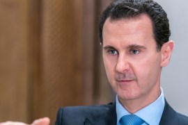 Syrian President Bashar al-Assad gestures during an interview with Iranian channel al-Alam News in Damascus, Syria in this handout released on June 13, 2018. SANA/Handout via REUTERS ATTENTION EDITORS - THIS PICTURE WAS PROVIDED BY A THIRD PARTY. REUTERS IS UNABLE TO INDEPENDENTLY VERIFY THE AUTHENTICITY, CONTENT, LOCATION OR DATE OF THIS IMAGE