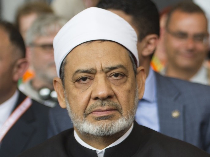 BERLIN, GERMANY - MAY 26: Sheikh Ahmad Al-Tayeb, the Grand Imam of Cairo's s Al Azhar mosque on the third day of the Protestant Church Congress on May 26, 2017 in Berlin, Germany. Up to 200,000 faithful are expected to attend the five-day congress in Berlin and Wittenberg that is celebrating the 500th anniversary of the Reformation. (Photo by Steffi Loos/Getty Images)