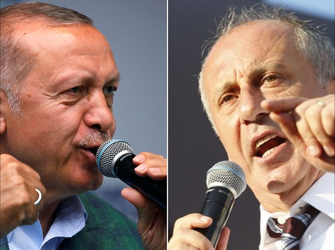 كومبو لمرشحيْ الرئاسة في تركيا، رجب طيب أردوغان ومحرم إنجة