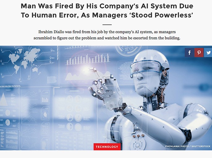 man was fired from his company's due to human error - Inquiser