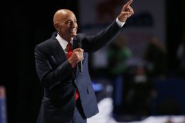Tom Barrack, CEO of Colony Capital, speaks at the Republican National Convention in Cleveland, Ohio, U.S. July 21, 2016. REUTERS/Mario Anzuoni