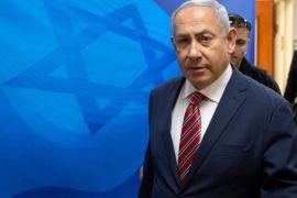 Israeli Prime Minister Benjamin Netanyahu arrives ahead of the weekly cabinet meeting at the prime minister's office in Jerusalem, June 3, 2018. Sebastian Scheiner/Pool via REUTERS *** Local Caption ***