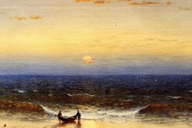 ميدان - لوحة "شروق الشمس على ساحل نيوجيرسي"، 1864، للرسام الأمريكي سانفورد روبنسون جيفورد