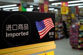 Imports from the U.S. are seen at a supermarket in Shanghai, China April 3, 2018. REUTERS/Aly Song