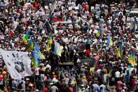 Amazigh take part in demonstration against the Moroccan court, after the jailing of Moroccan activist and the leader of the